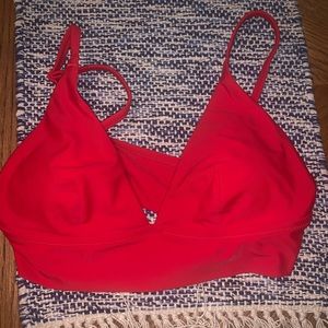 Red Aerie Triangle Bikini Top (Large)